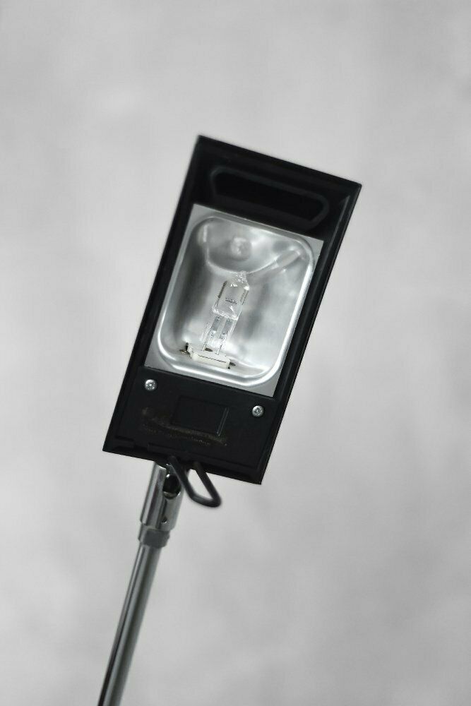 Mid Century Belgian Modern Minimalist Black Desk Lamp From Massive, 1980s photo vinterior