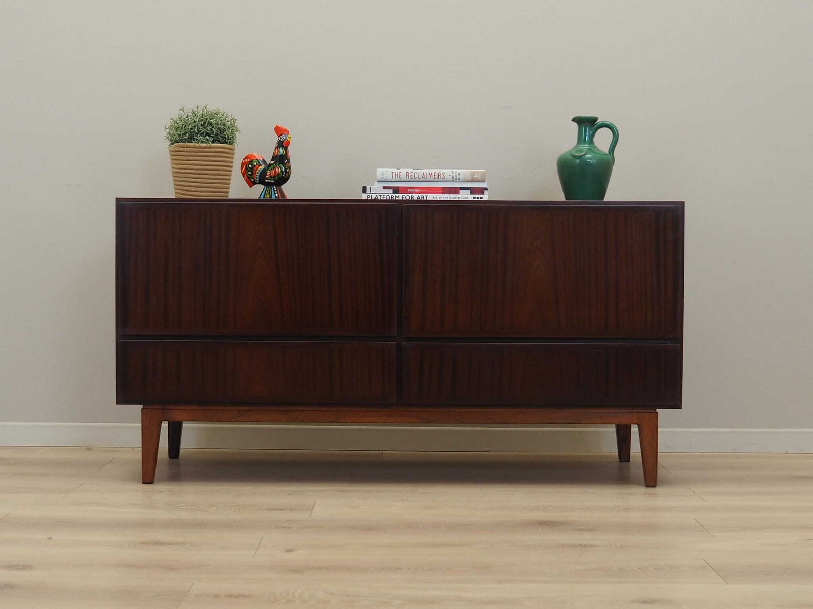 Ladekast Met Mahoniefineer, Deens Design, Jaren 1970 photo for sale