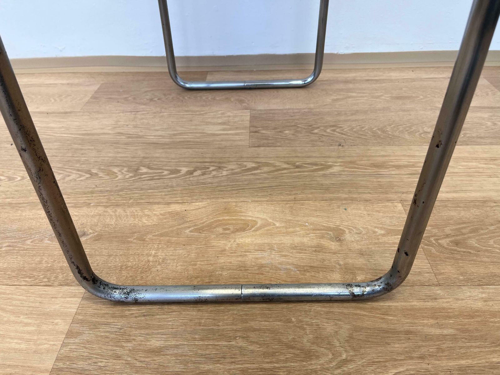 Bauhaus Tubular Steel Chrome Table Model R12 By Robert Slezak   1930s photo buy
