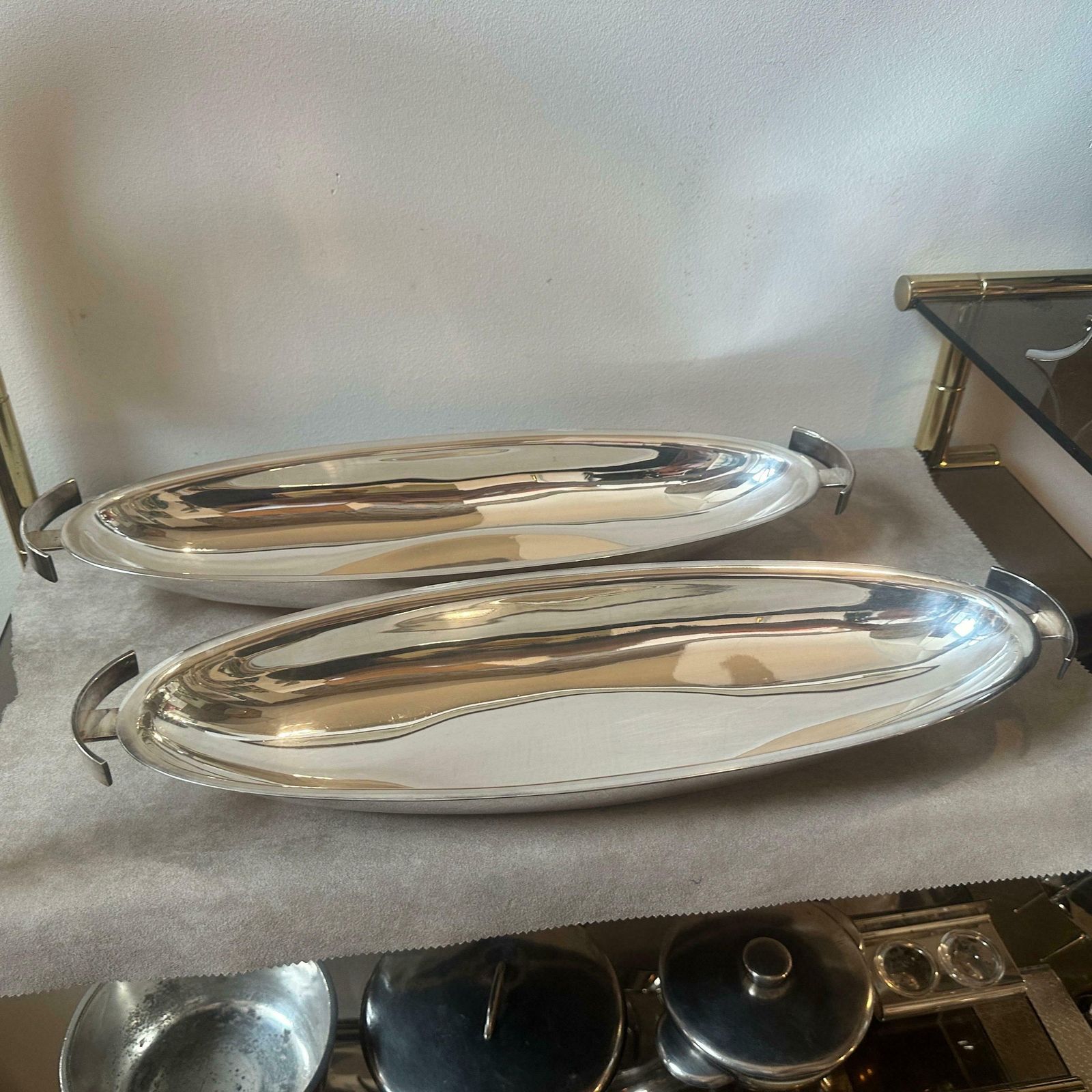 1990s Lino Modernist Silver Plated Fish Bowl Design By Lino Sabattini photo 1309.0
