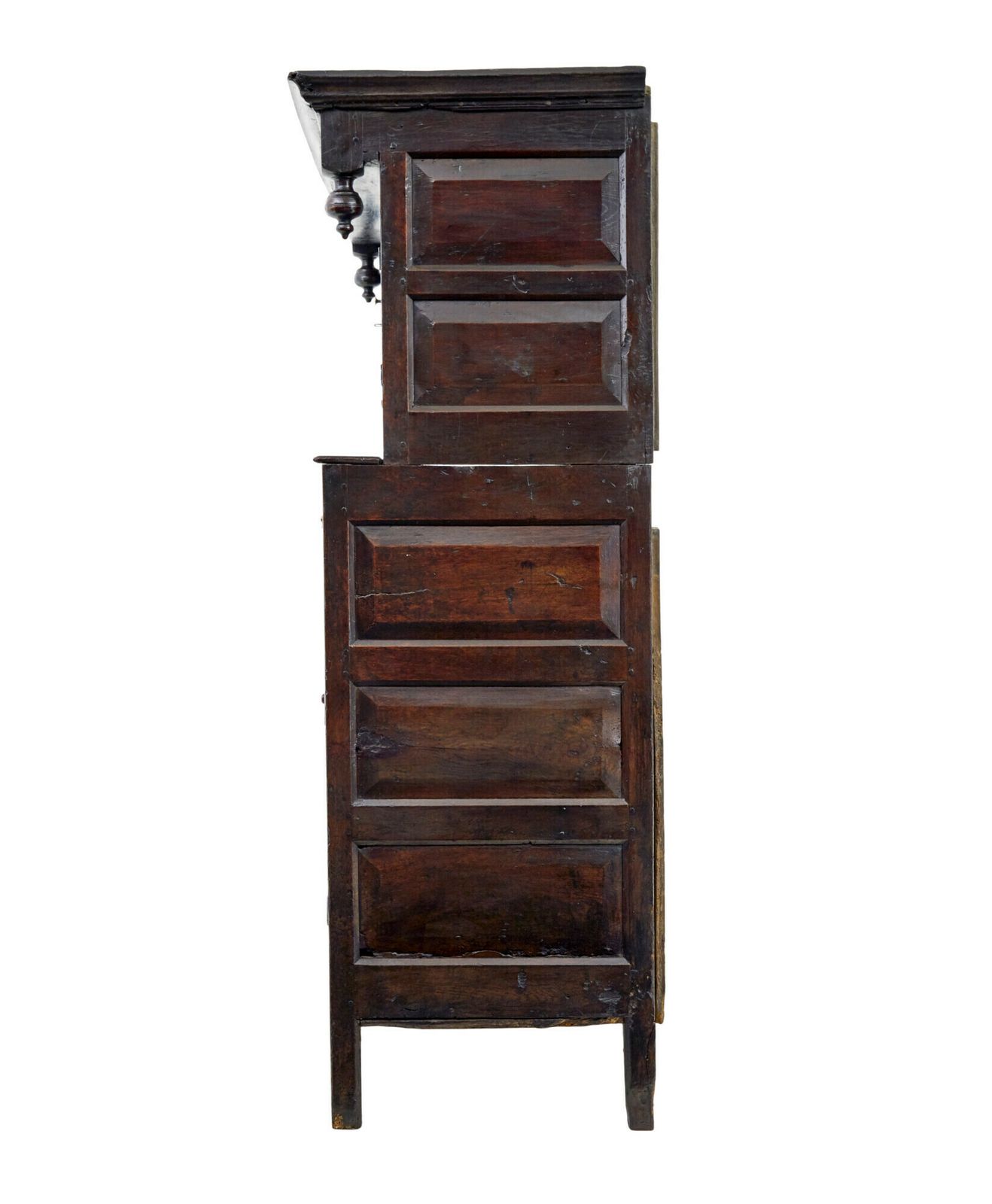 17th Century Welsh Carved Oak Court Cupboard photo Furniture