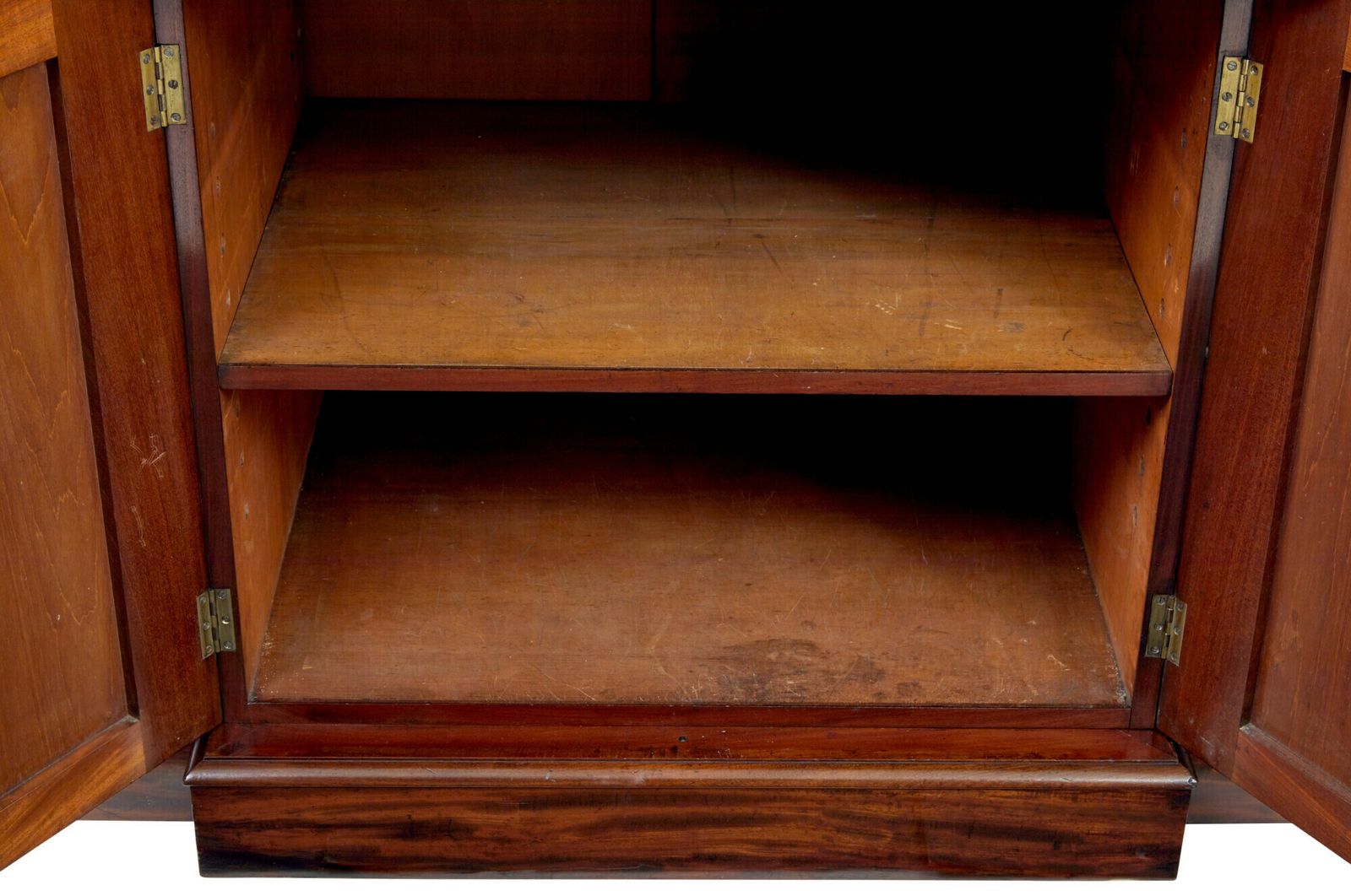 Early Victorian 19th Century Flame Mahogany Breakfront Bookcase photo furniture