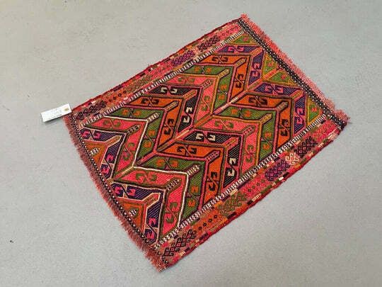 Vintage Turkish Mini Kilim 70x52 Cm Wool Small Kelim Runner, Shabby Chic photo for sale