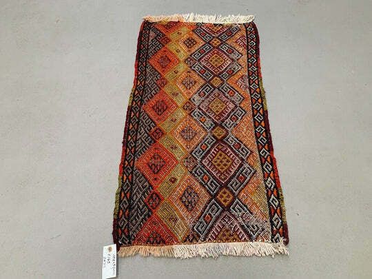 Vintage Turkish Mini Kilim 104x51 Cm Wool Small Kelim Runner, Shabby Chic photo furniture