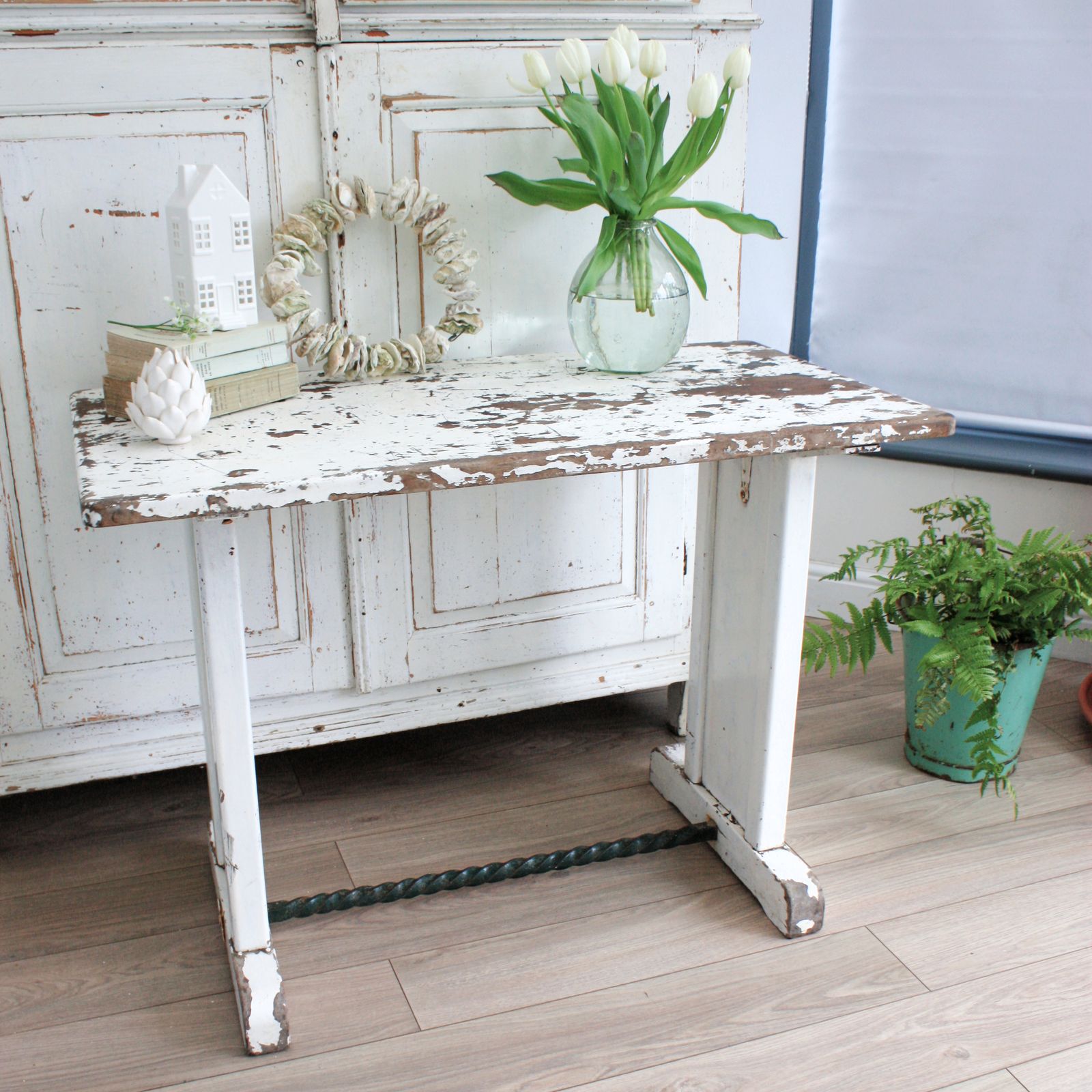 White French Vintage Solid Wood Table