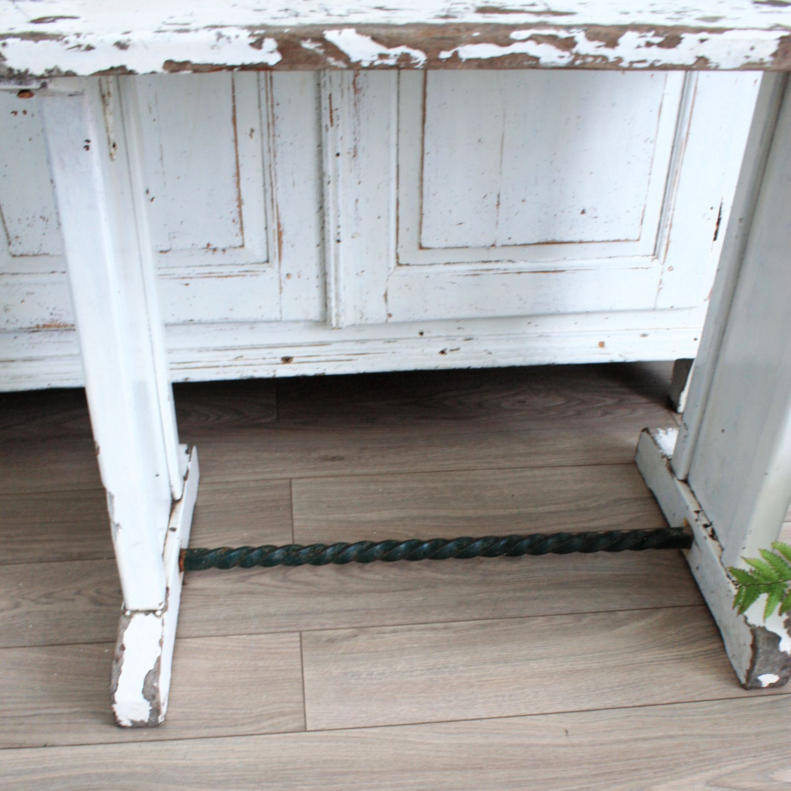 White French Vintage Solid Wood Table photo Furniture