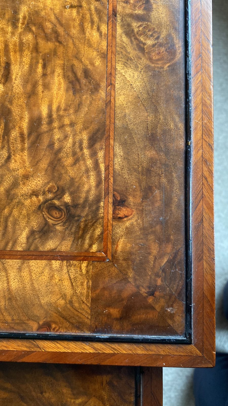 Elegant Georgian Nest Of Three Tables Inlaid With Burr Walnut photo 575.0
