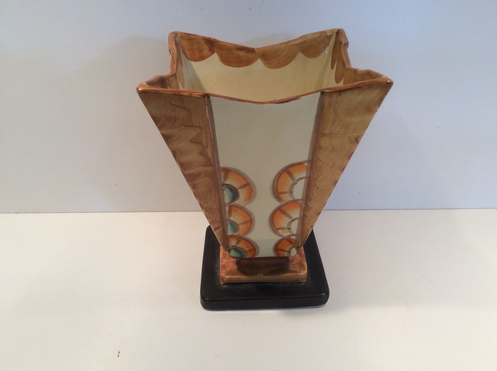 Hand Painted Art Deco Vase By Myott And Son photo 495.0