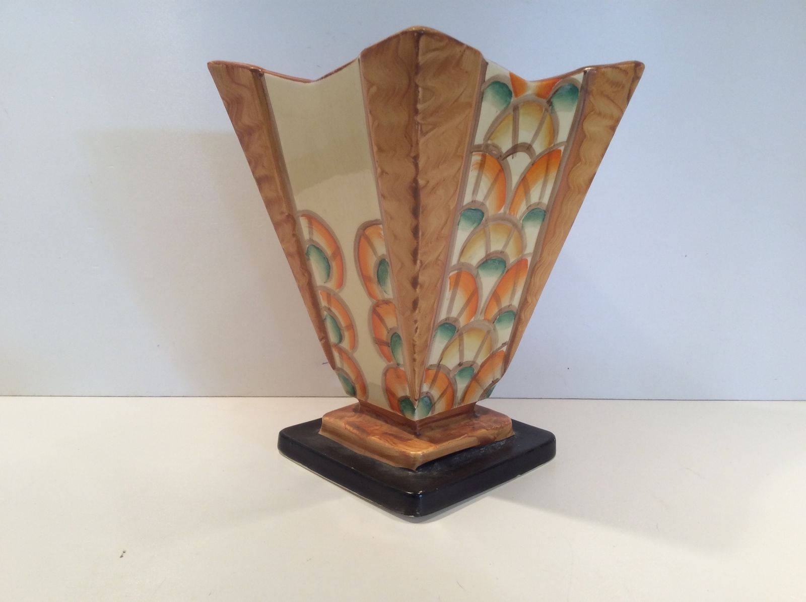 Hand Painted Art Deco Vase By Myott And Son photo buy