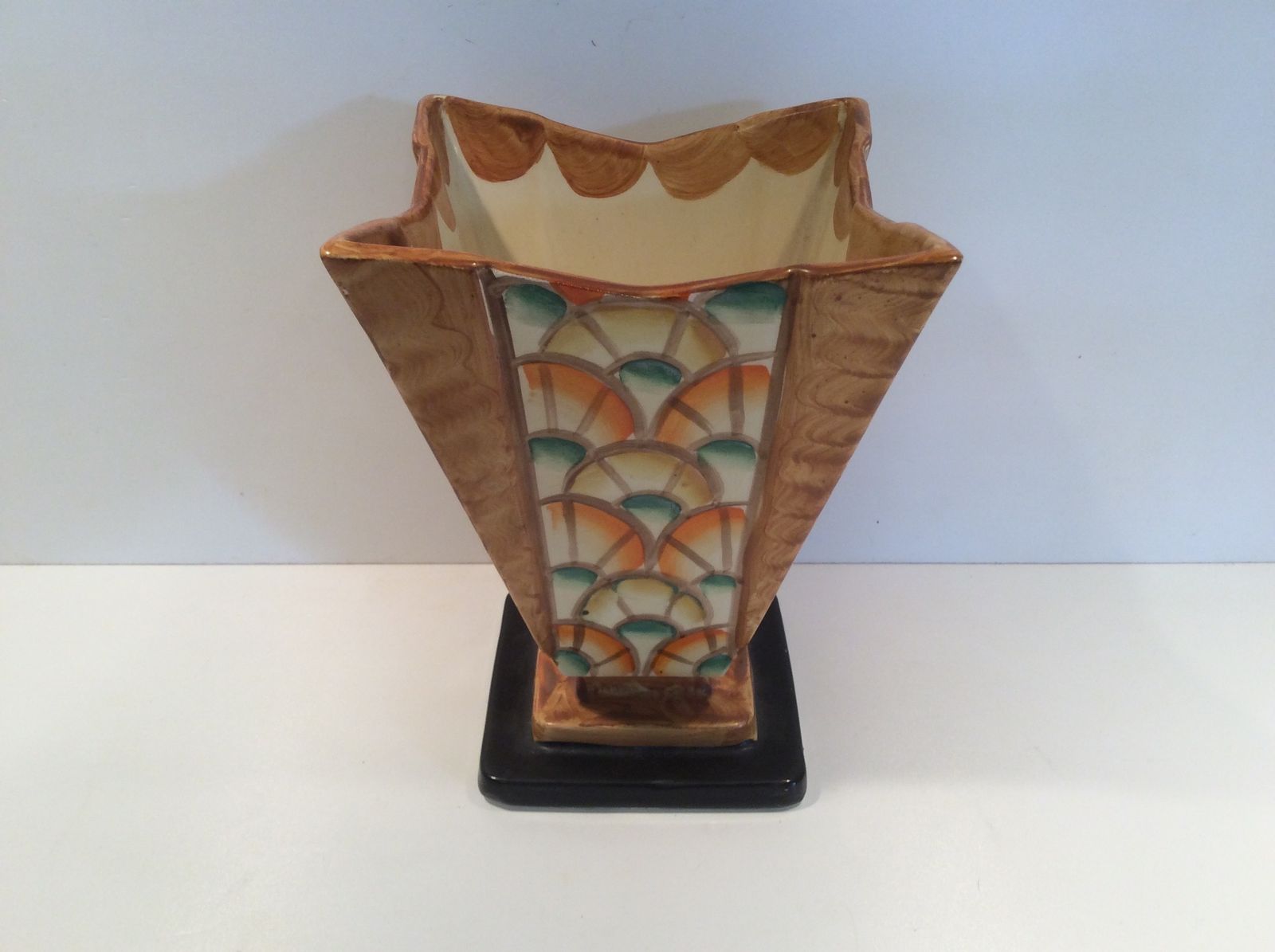 photo furniture Hand Painted Art Deco Vase By Myott And Son