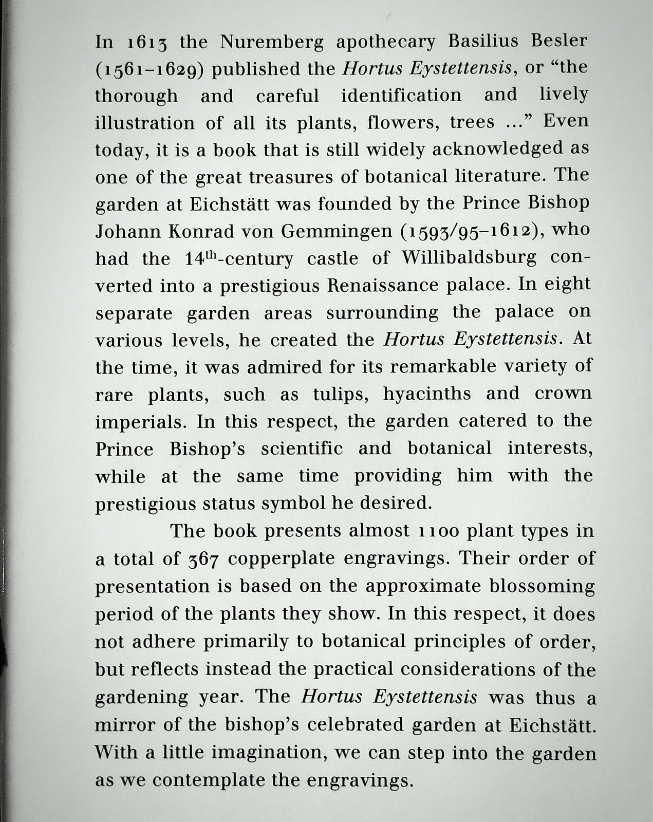 1st.Edition Botanical Book.Tha Garden At Eichstatt Botanical Illustration Book photo for sale