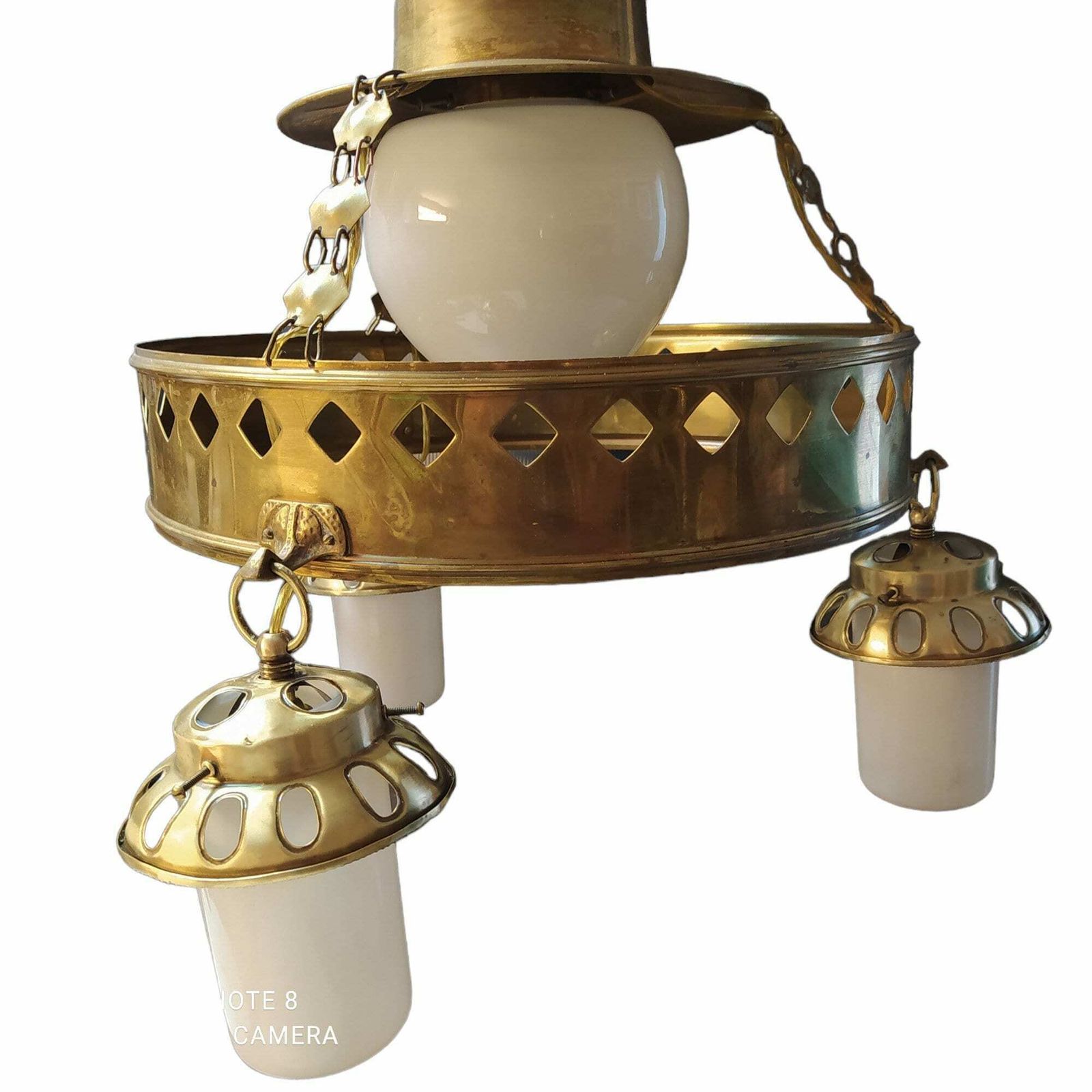 Gothic Style Brass Hanging Light photo Lighting