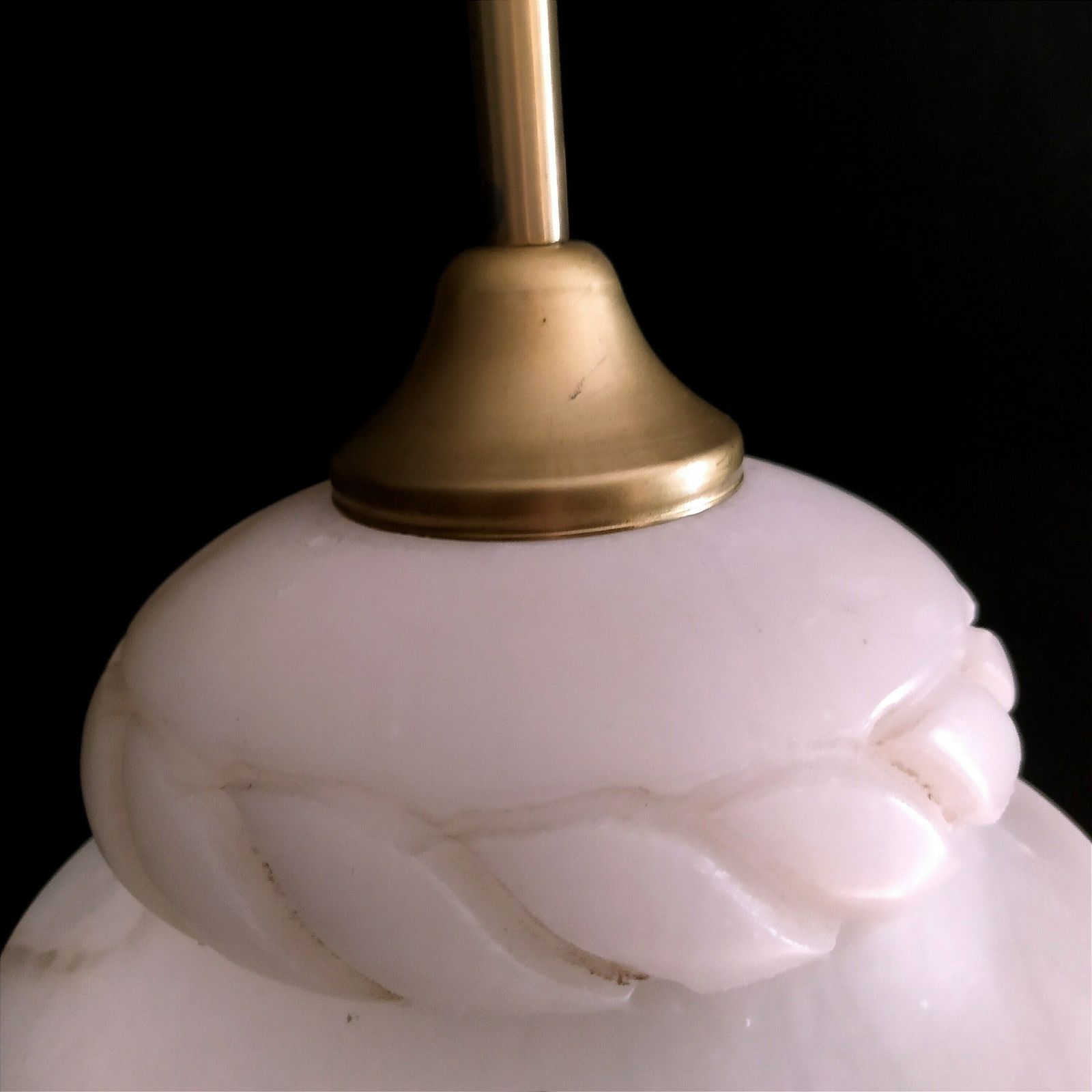 Alabaster Pendant Light, 1990s photo 238.0