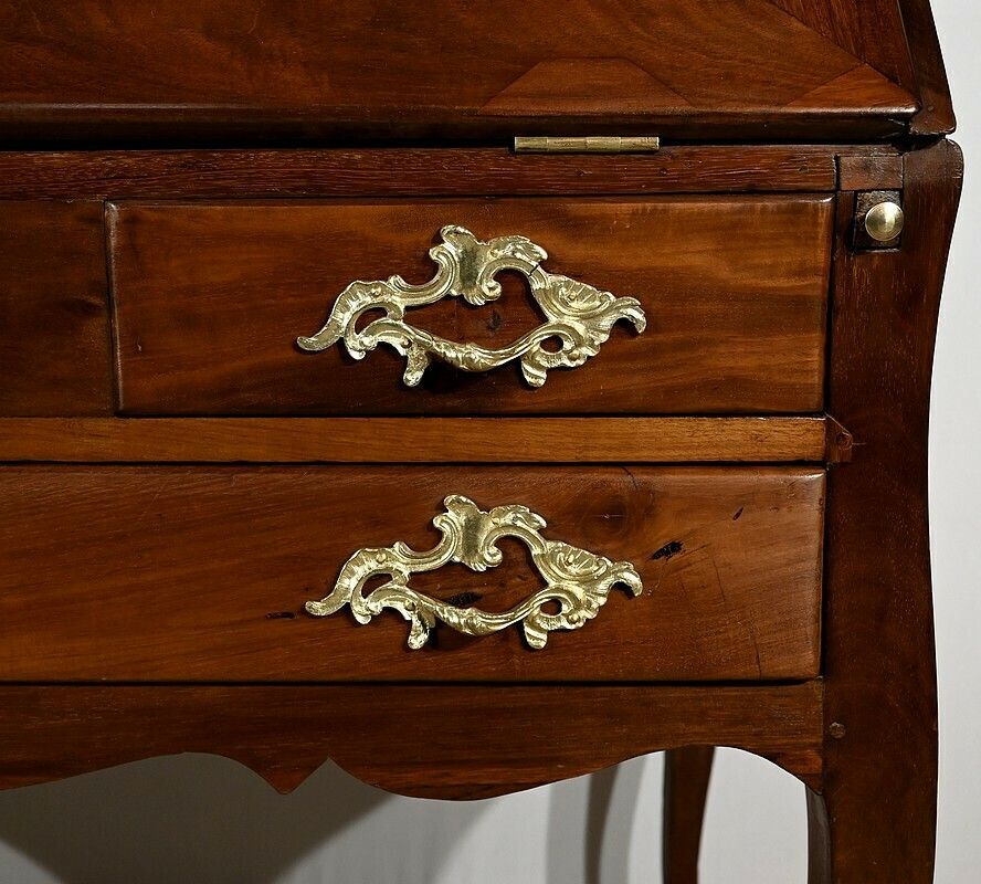 photo vinterior Small Port Desk In Cuban Mahogany, Louis XV – 18th Century