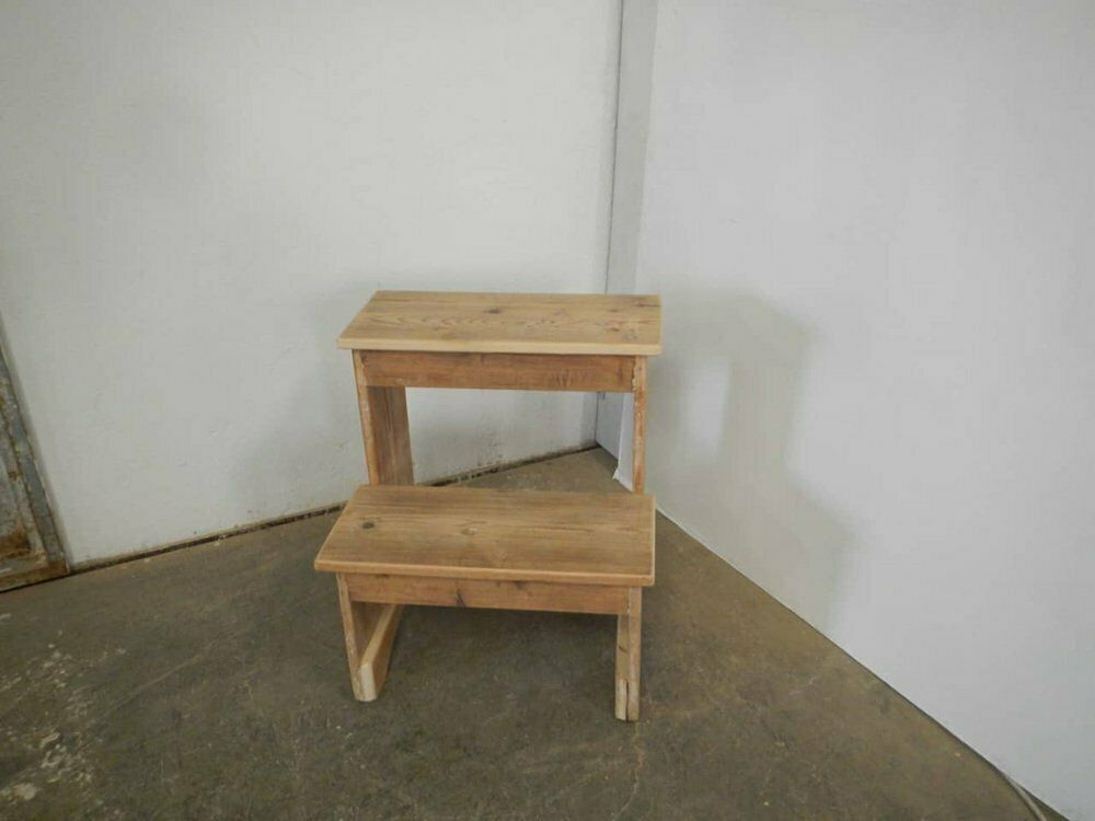Fir Wood Staircase, 1960s, Vintage