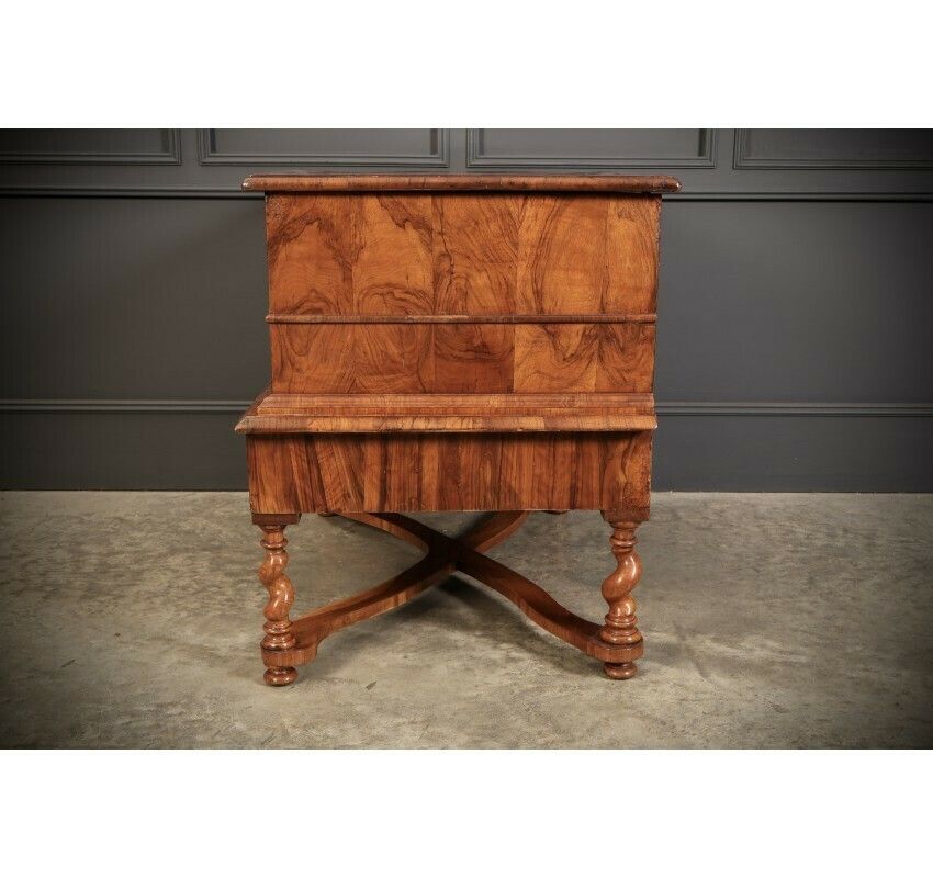 2220.66 William & Mary Walnut Mule Chest On Stand photo