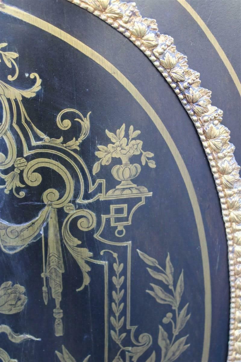 photo buy Black And Gold Cabinet Napoleon III 1860 France André Charles Boulle Marble Top