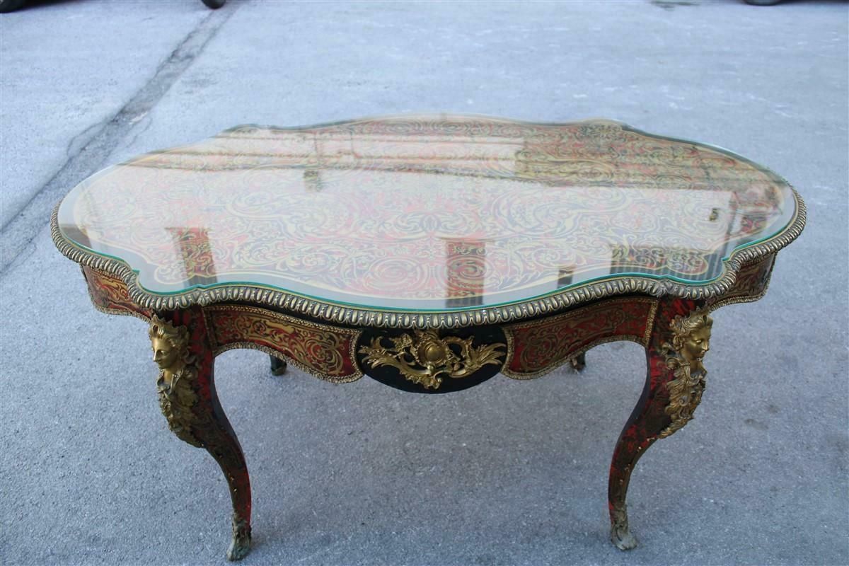 7847.0 Rare Boulle Desk Of Napoleon III 1860 France André Charles Boulle photo