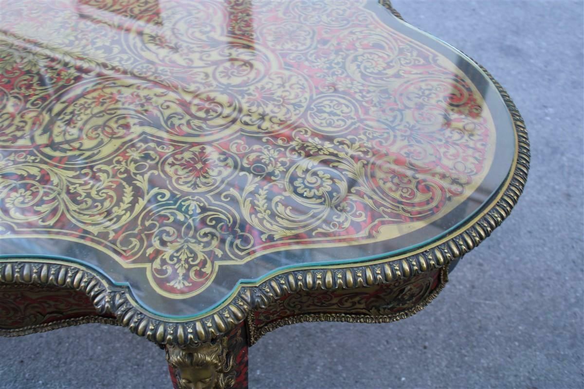 photo vinterior Rare Boulle Desk Of Napoleon III 1860 France André Charles Boulle