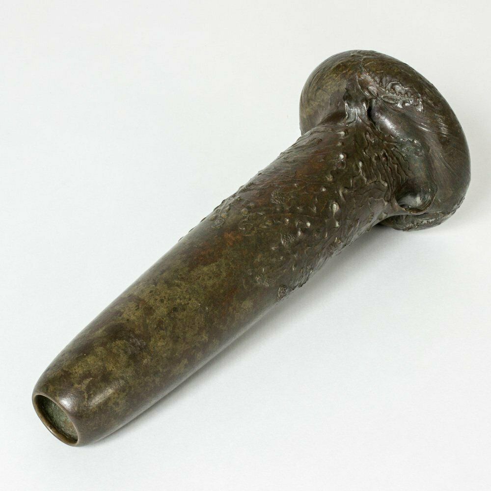 Art Noveau Bronze Vase By Hugo Elmqvist, 1890s photo vinterior