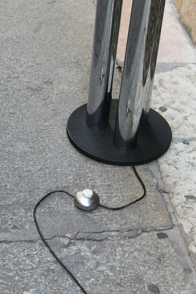 Chromed Metal Floor By Gigi Radice For Radice, Italy, 1970s photo vinterior