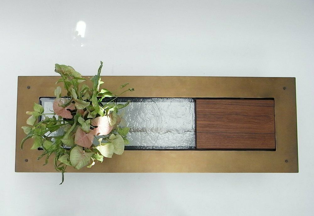 Powder Coated Glass & Teak Inlay Coffee Table By Lambert For Gunter Lambert, 2010s photo for sale