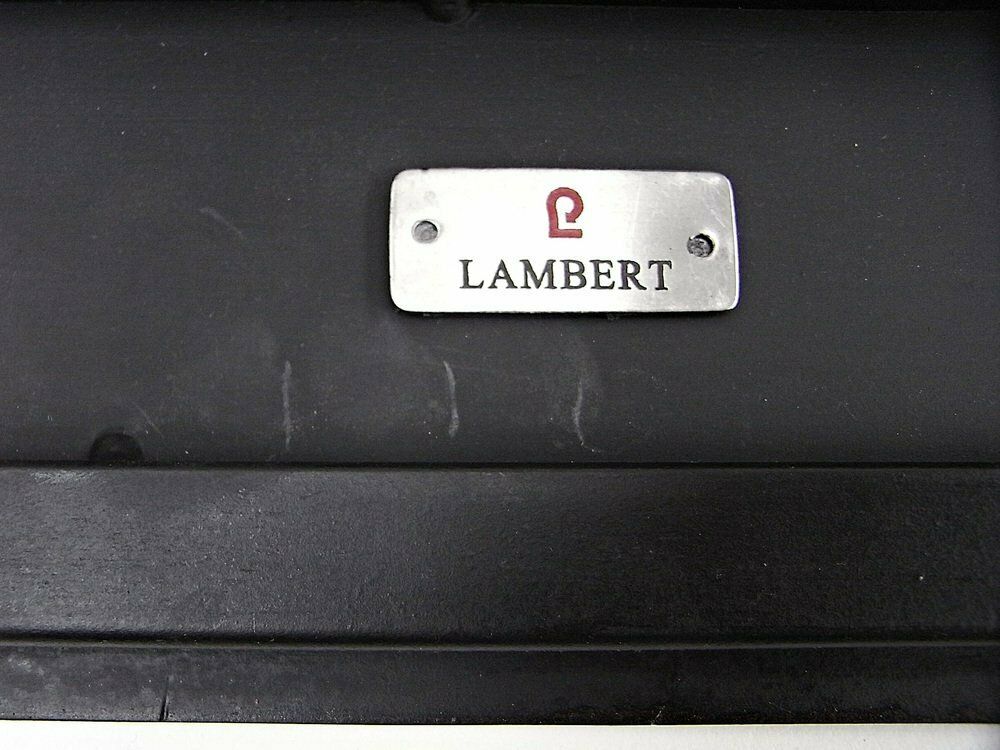 photo vinterior Powder Coated Glass & Teak Inlay Coffee Table By Lambert For Gunter Lambert, 2010s