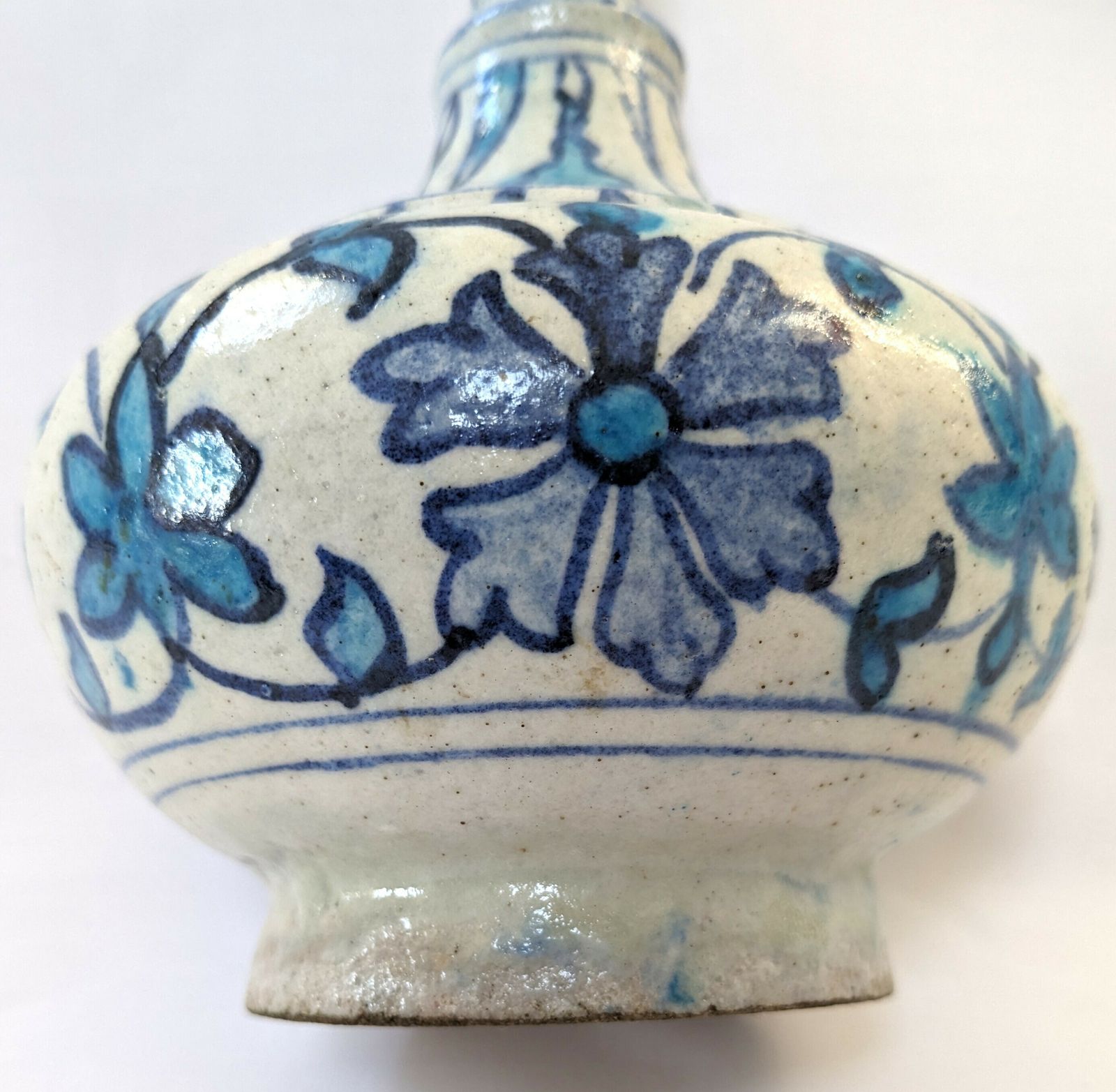 Antique Islamic Indian Animal Face Spouted Surahi Vase photo vintage