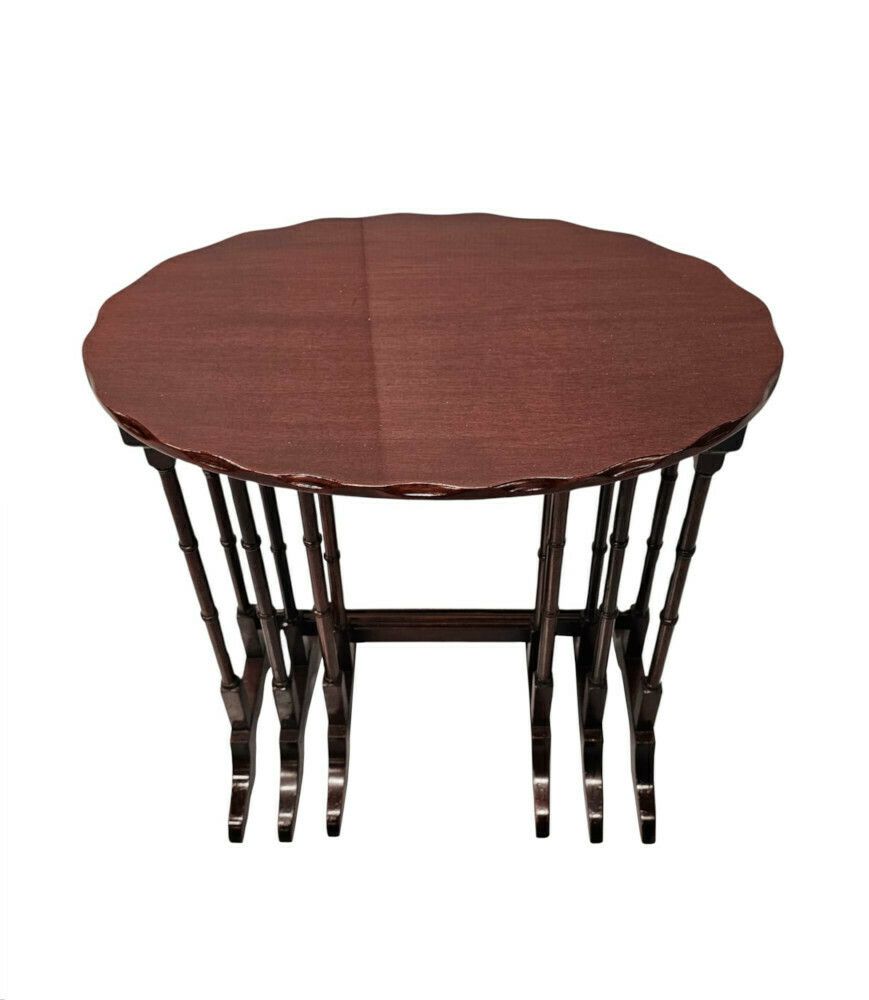 A Stunning Edwardian Nest Of Three Tables photo furniture