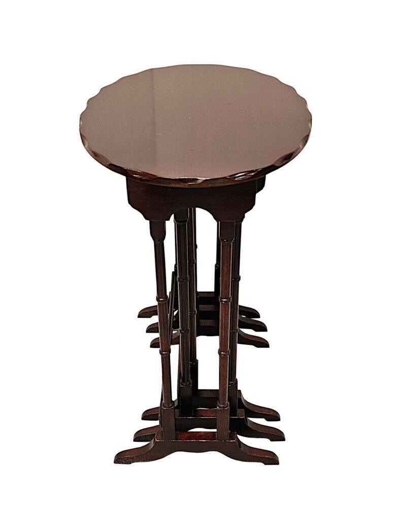 A Stunning Edwardian Nest Of Three Tables photo Furniture