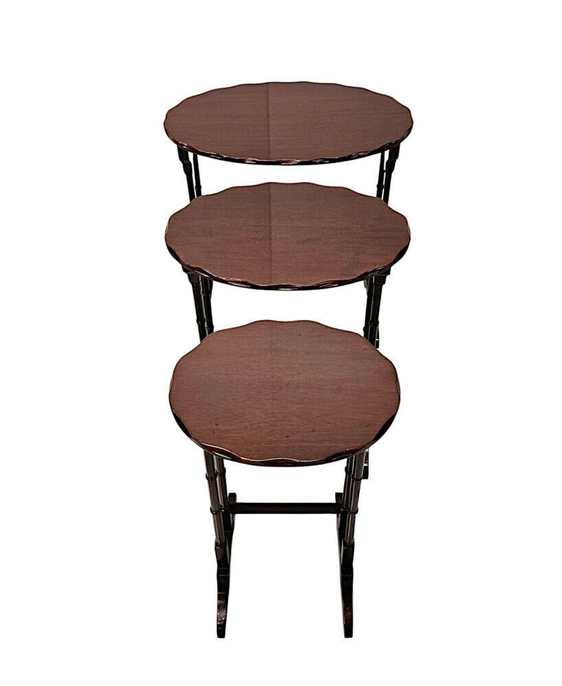 A Stunning Edwardian Nest Of Three Tables photo 679.0977