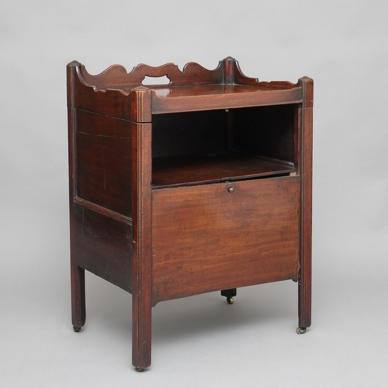 18th Century Mahogany Bedside Cupboard photo furniture