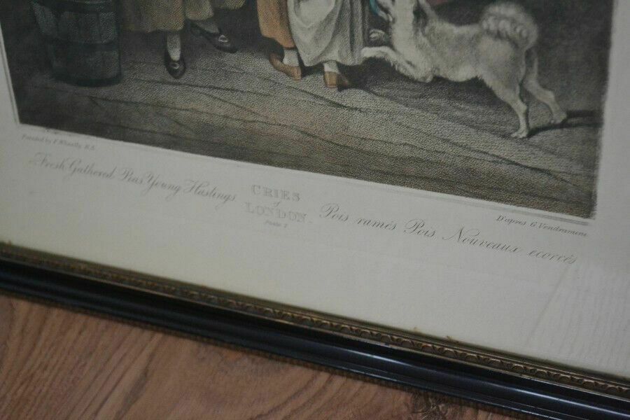 photo furniture Pair Antique Cries Of London Etchings