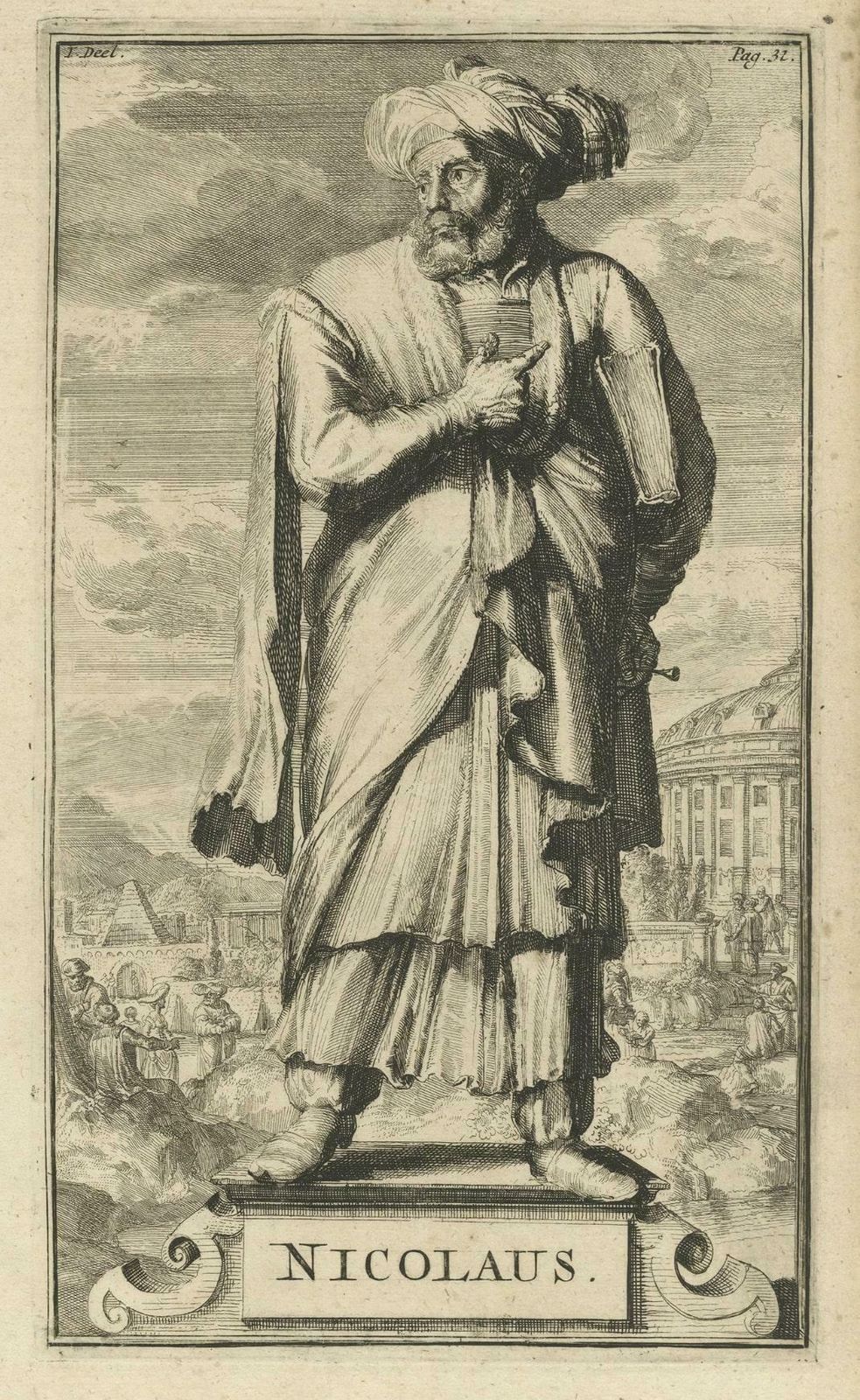 Antique Print Of Nicolaus, Christian Heresy, Published Ca. 1701 photo 315.0