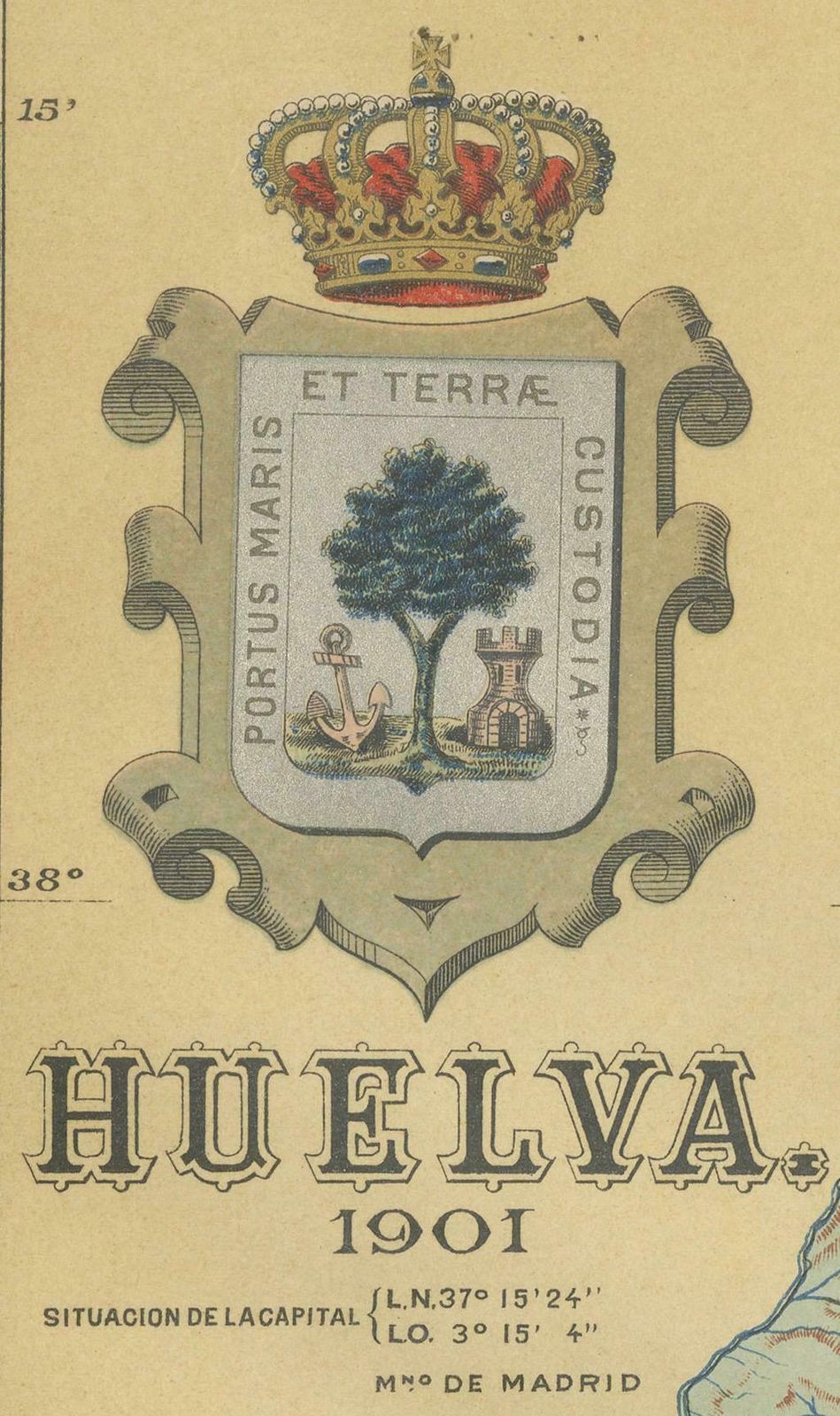 Huelva 1901: A Cartographic Presentation Of Andalusia's Atlantic Frontier photo furniture
