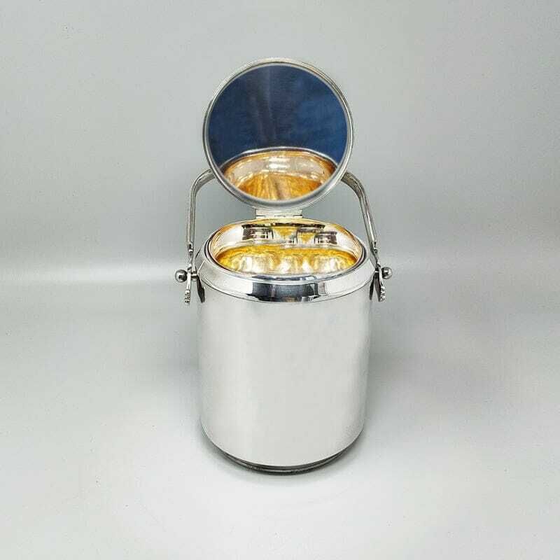 1960s Stunning Ice Bucket By Macabo. Made In Italy. photo 386.0