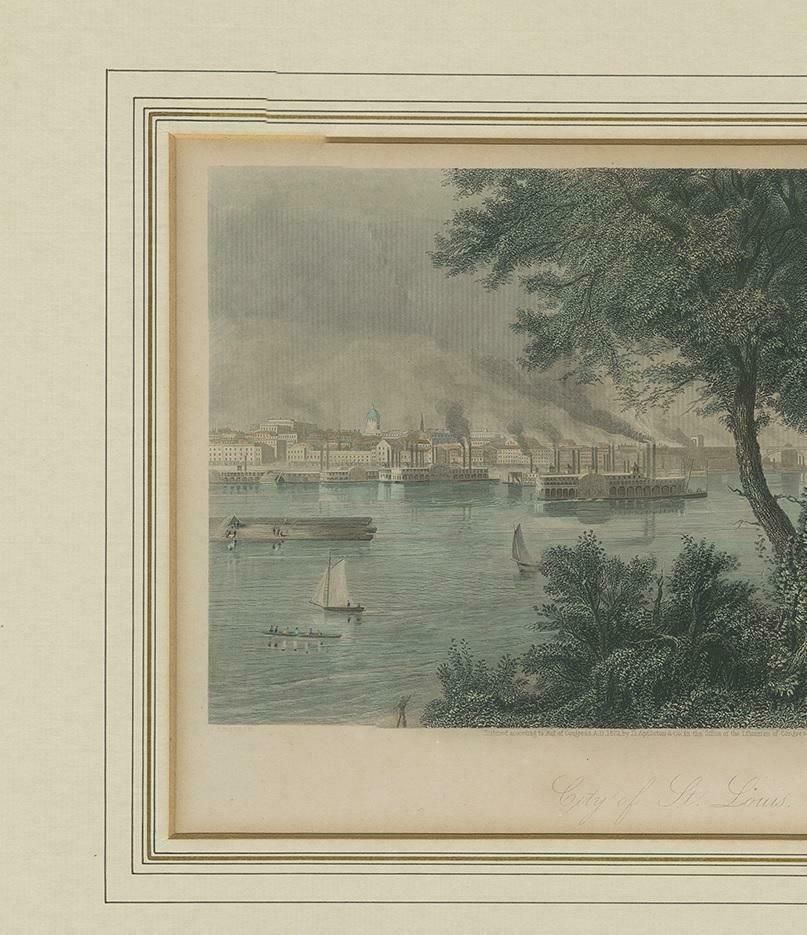 Antique Print Of The City Of Buffalo By Appleton, 1872 photo for sale