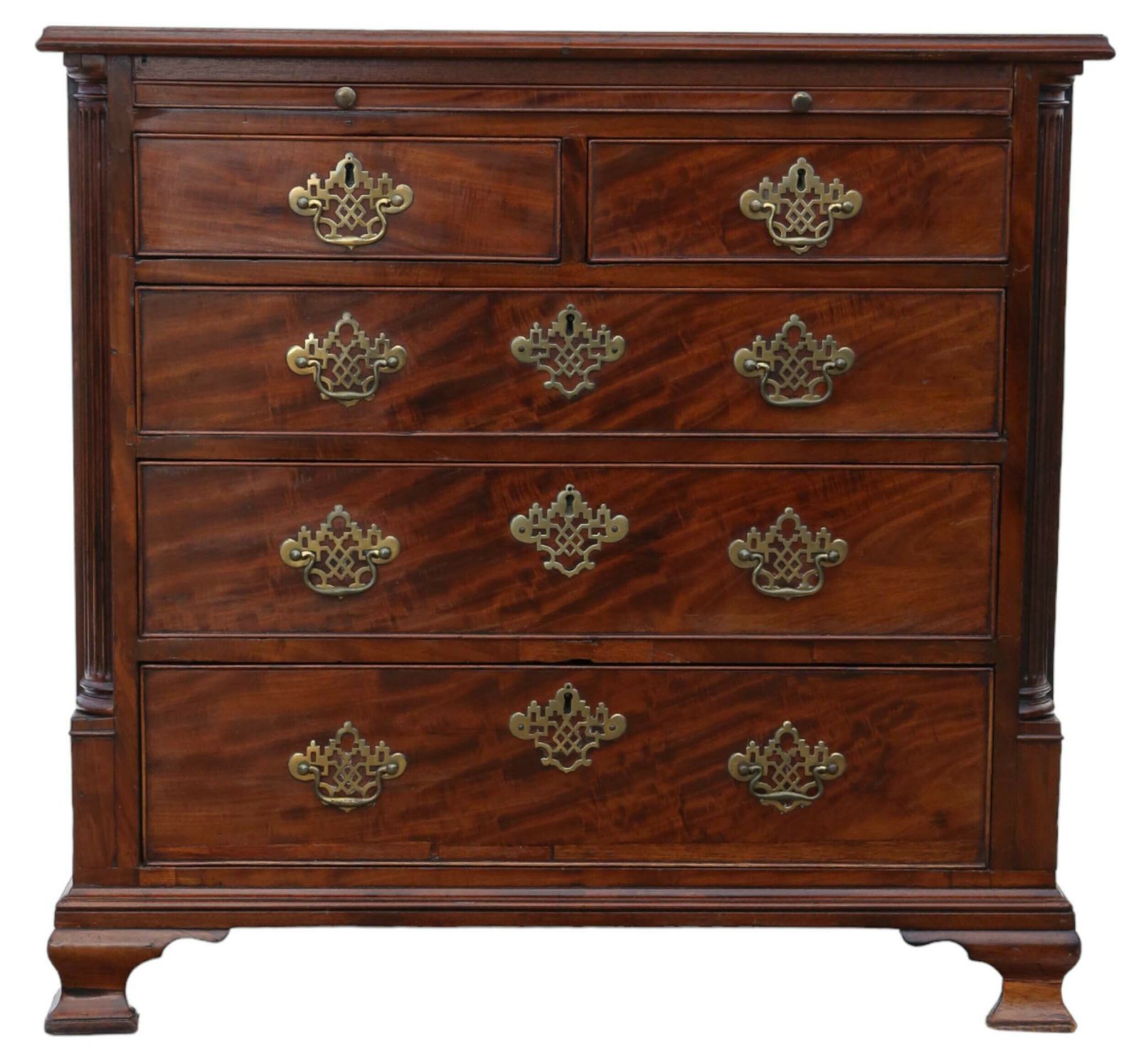 Antique Fine Quality Georgian Late 18th Century Mahogany Batchelor's Chest Of Drawers