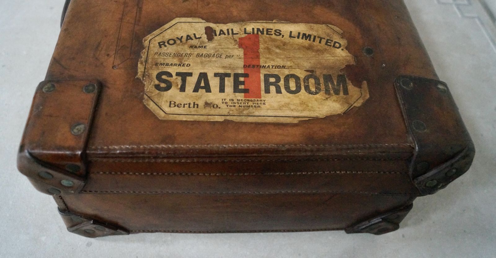 Edwardian George Perry & Co Leather Case photo Home Decor