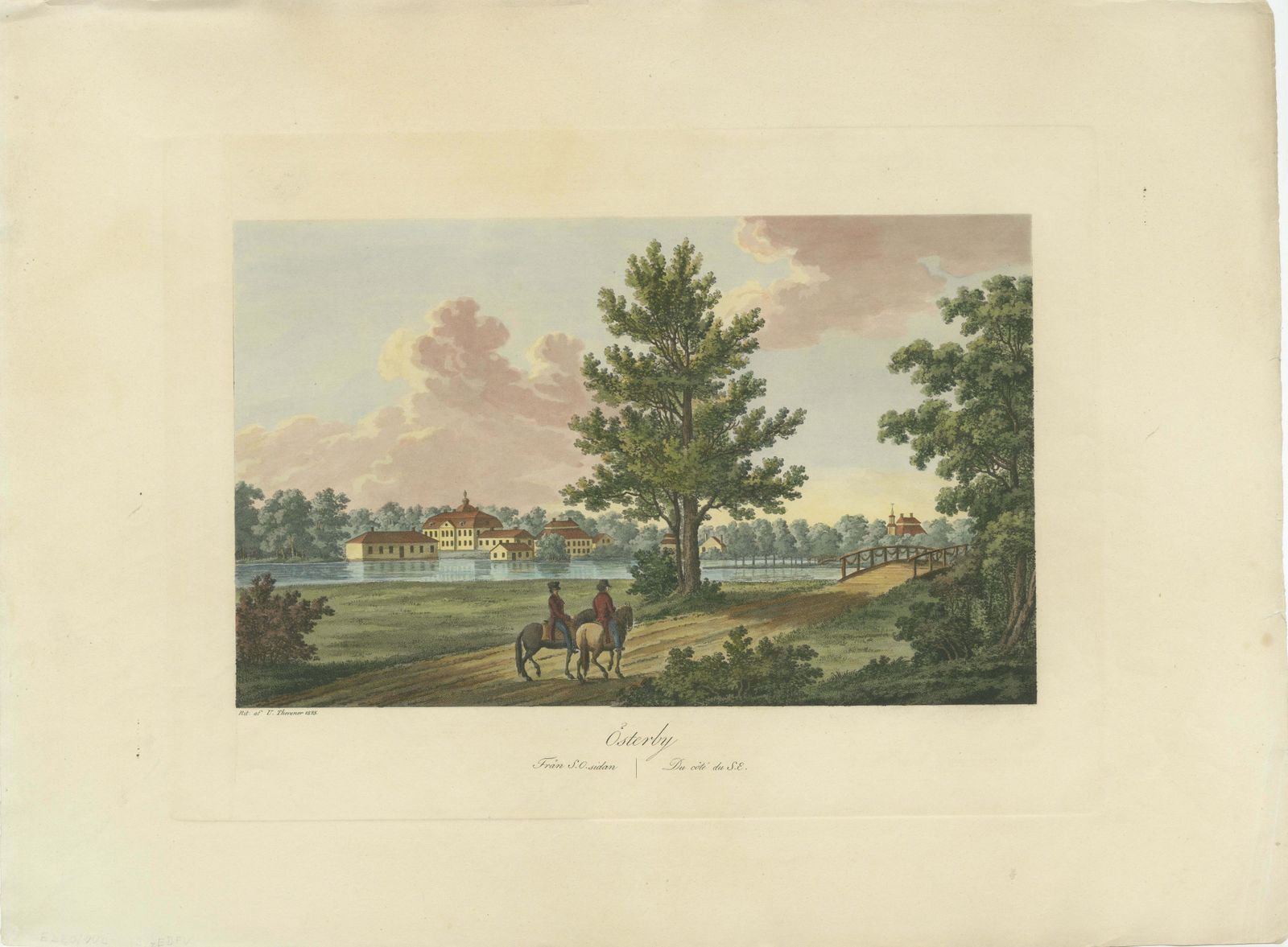 Gentle Repose At österby: An 1824 Aquatint By Ulrik Thersner photo furniture