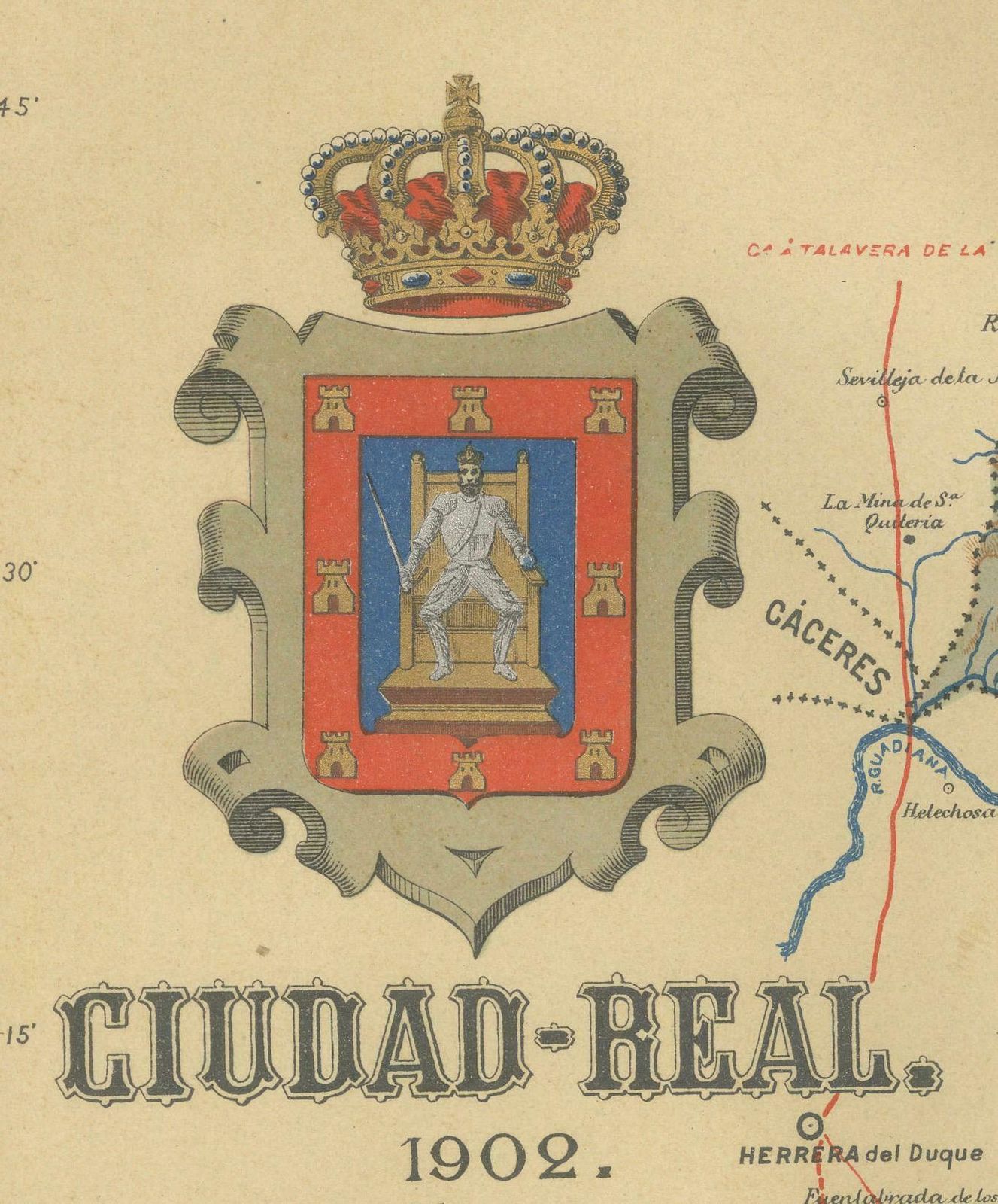Ciudad Real 1902: A Detailed Cartographic Survey Of La Mancha In Spain photo 370.0