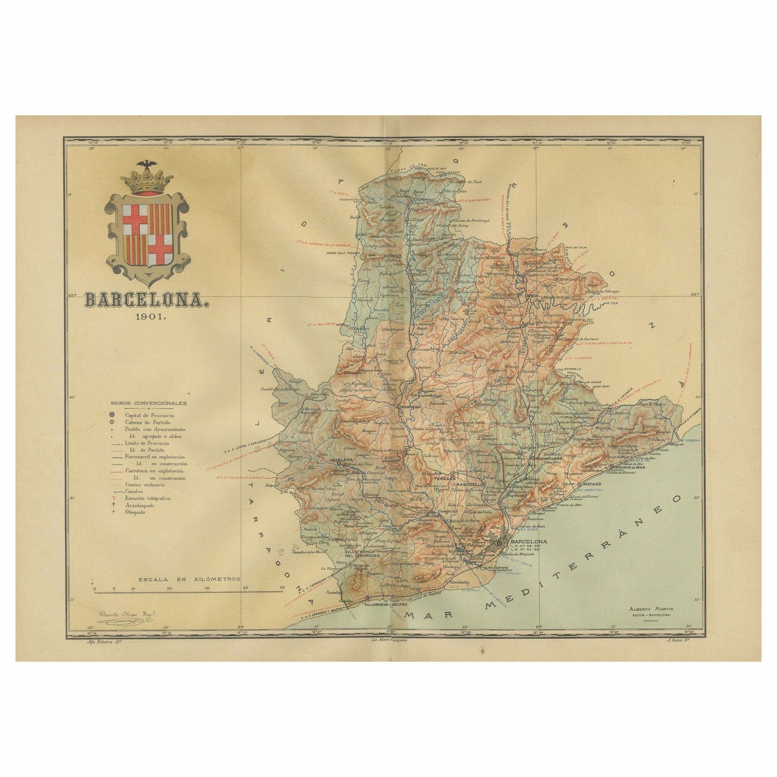 Barcelona 1901: A Cartographic Portrait Of Catalonia's Capital Province