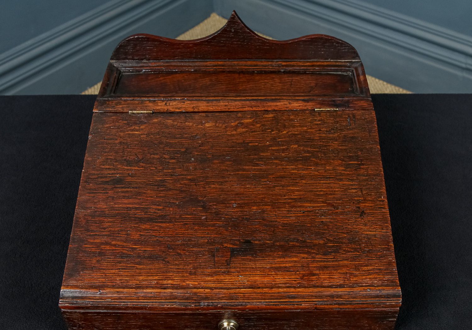 Small English 18th Century Georgian Oak Sloped Writing / Stationery / Letter Box / Chest (Circa 1790) photo buy