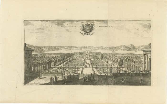 Rosersberg Palace And Gardens Near Stockholm In The Baroque Splendor Of 1695 photo furniture