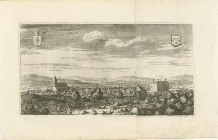 Westras: A Jan Van Aveelen Engraving From 'Sweden Ancient And Modern', 1701 photo furniture