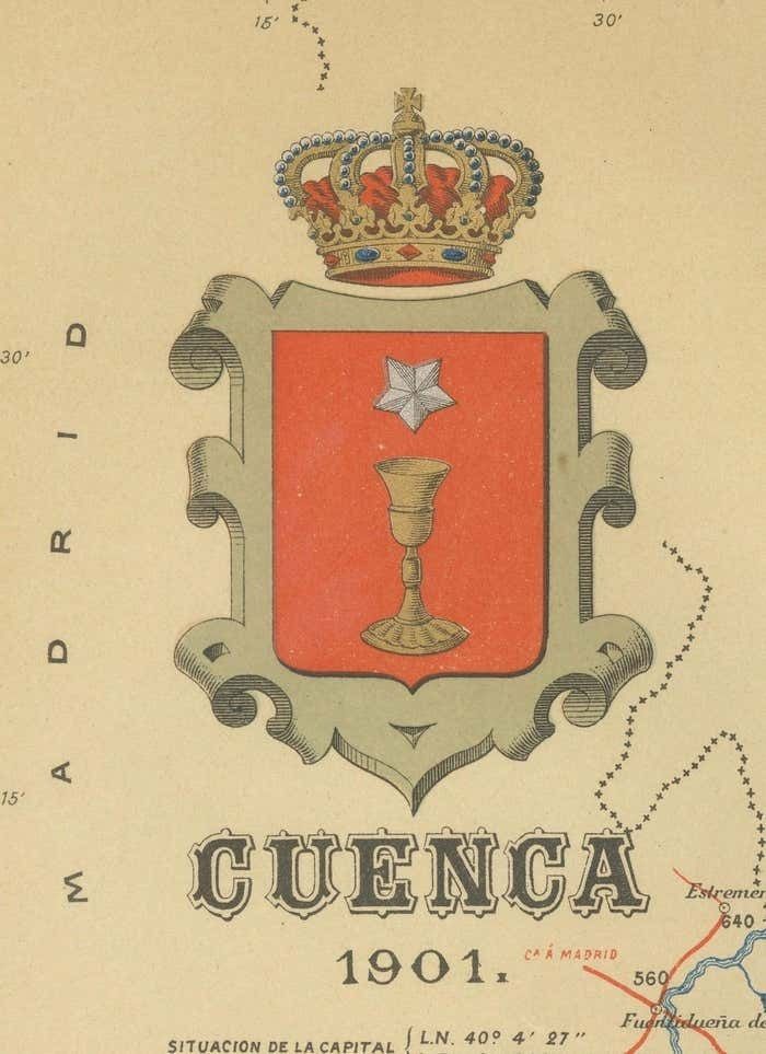 Cuenca 1901: A Historical Cartographic Detailing Of High Plains And Mountains photo 317.0
