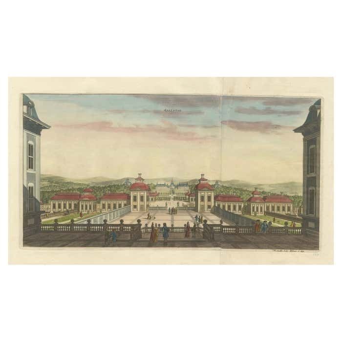 Salsta Castle In Pastoral Uppland, Sweden: A Dahlberg Engraving, 1694