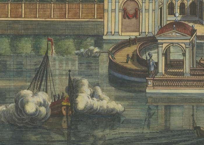 A Dahlberg View In Sweden From 'Suecia Antiqua Et Hodierna', 1693 photo Art