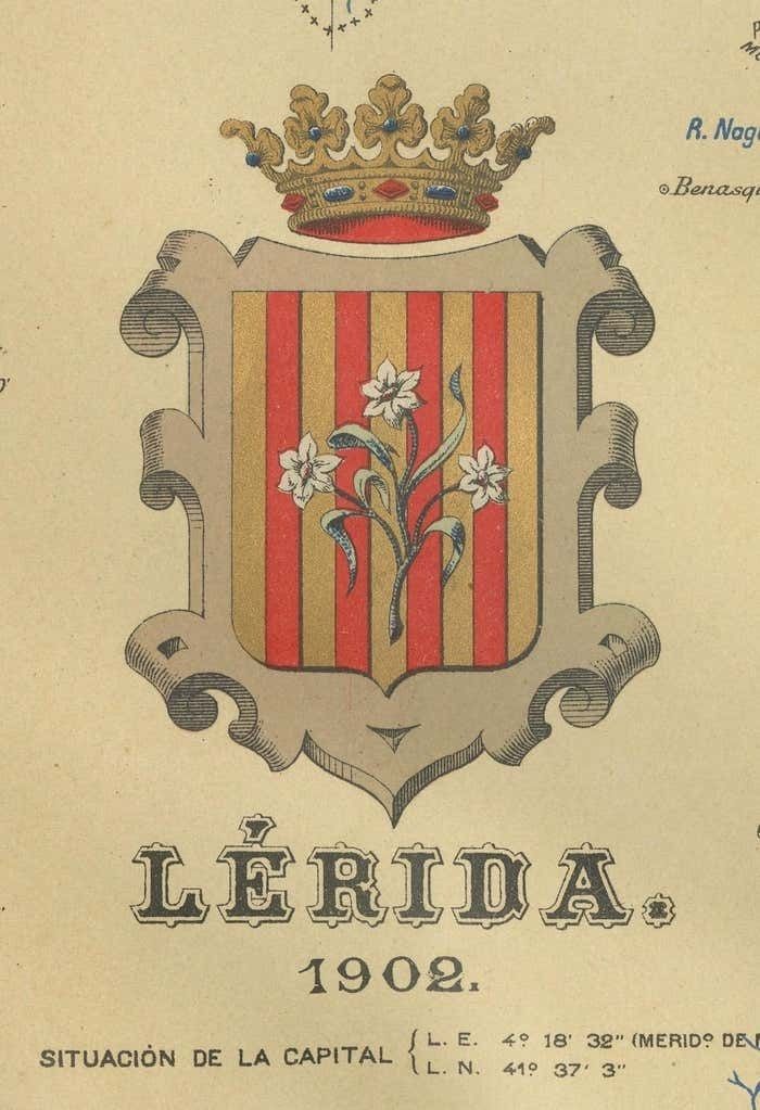 Lleida 1902: A Cartographic Perspective Of Catalonia's Gateway To The Pyrenees photo vinterior