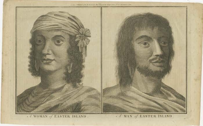 Rapa Nui Gaze: Portraits From Easter Island, Engraved And Published In Ca.1785 photo furniture